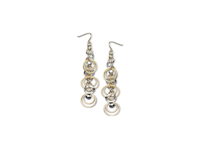 Dual Tone Plated | Chandelier Earrings